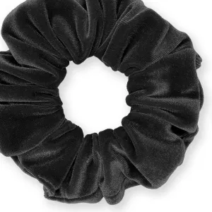 Plush Velvet Scrunchie Available in 3 Sizes Made in the USA Charcoal