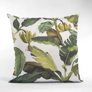 Plutus Green Beige Garden Bliss Floral Luxury Throw Pillow