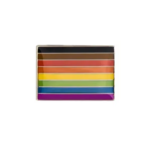 POC-Inclusive Rainbow Pride Rectangle Enamel Pin