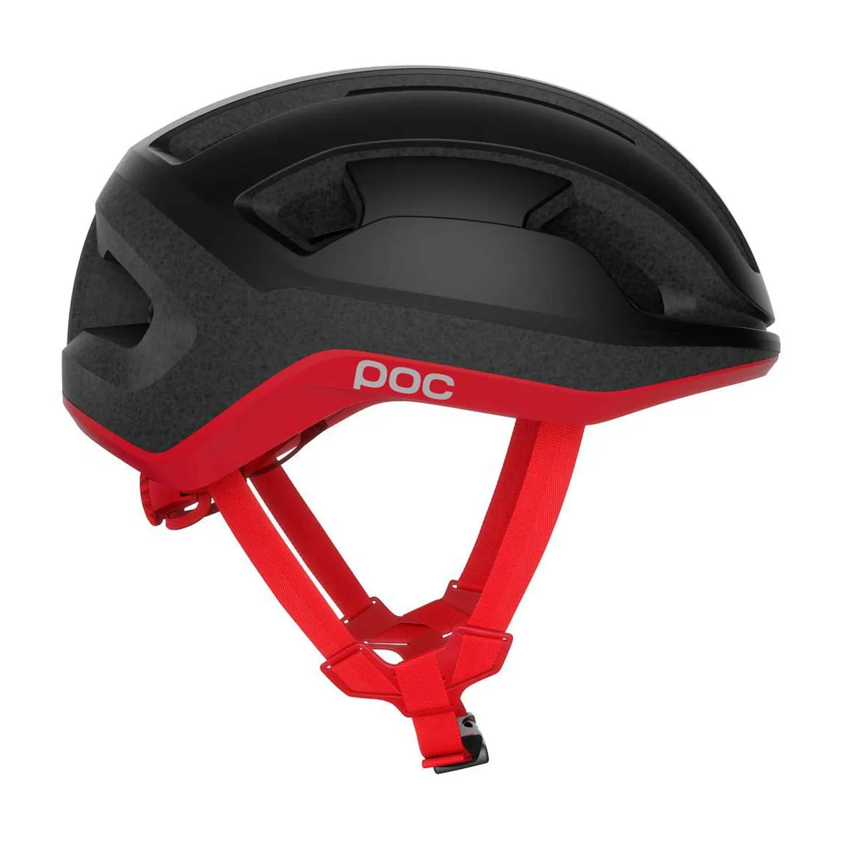 POC Omne Lite MIPS Cycling Helmet - Uranium Black/Prismane Red