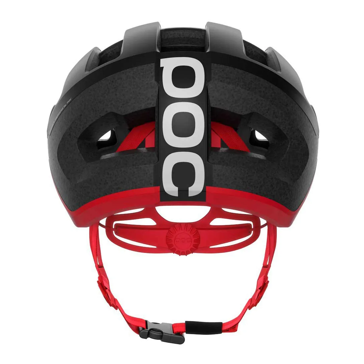 POC Omne Lite MIPS Cycling Helmet - Uranium Black/Prismane Red