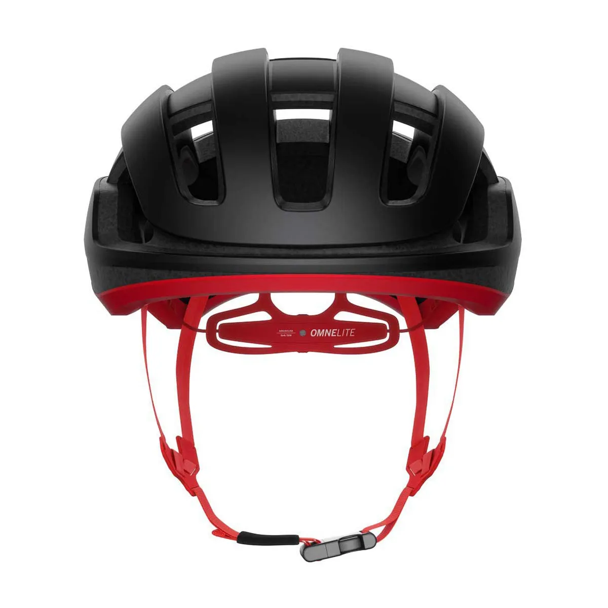 POC Omne Lite MIPS Cycling Helmet - Uranium Black/Prismane Red