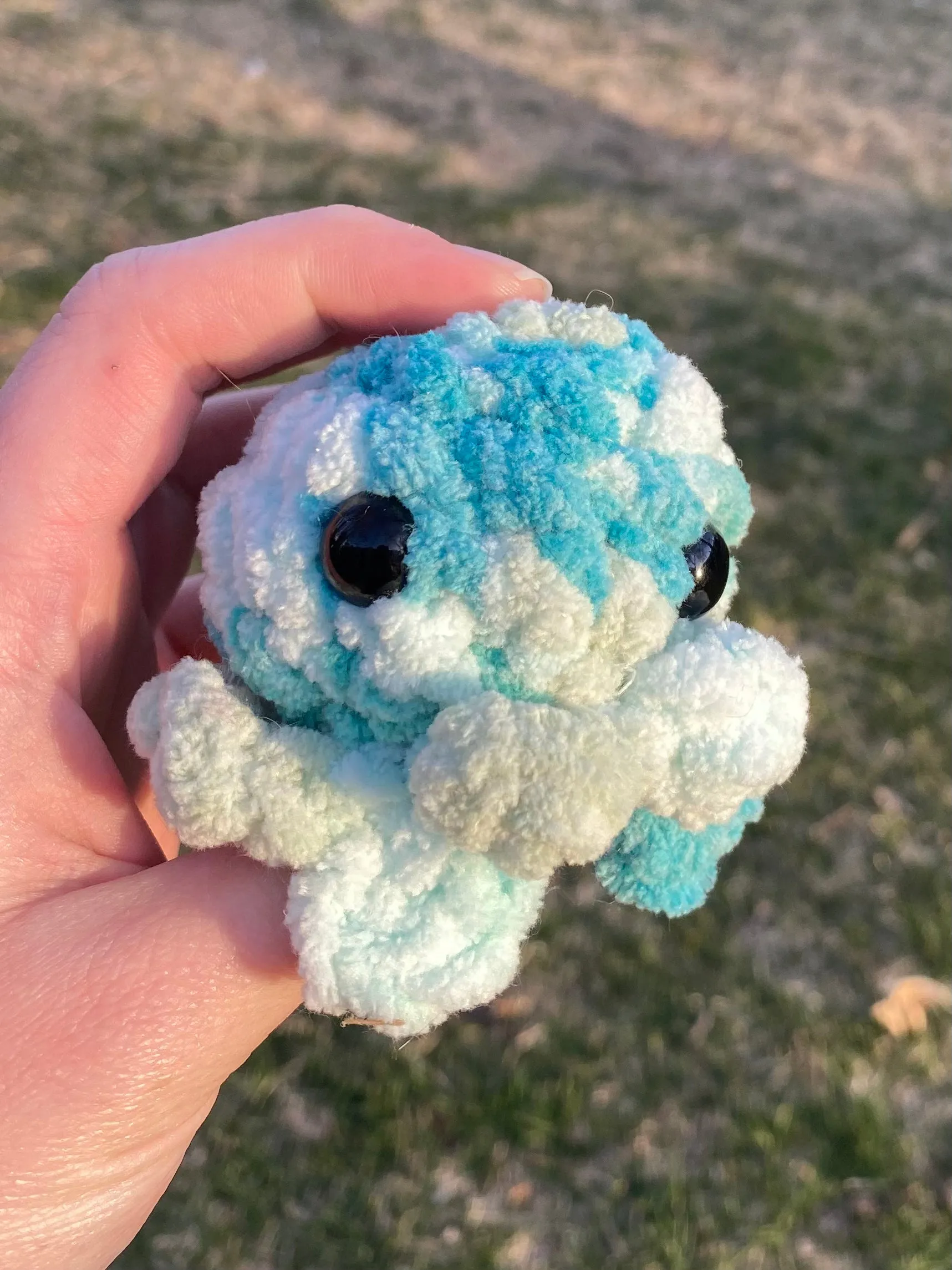 Pocket Octopus - Blue/Green Tie Dye