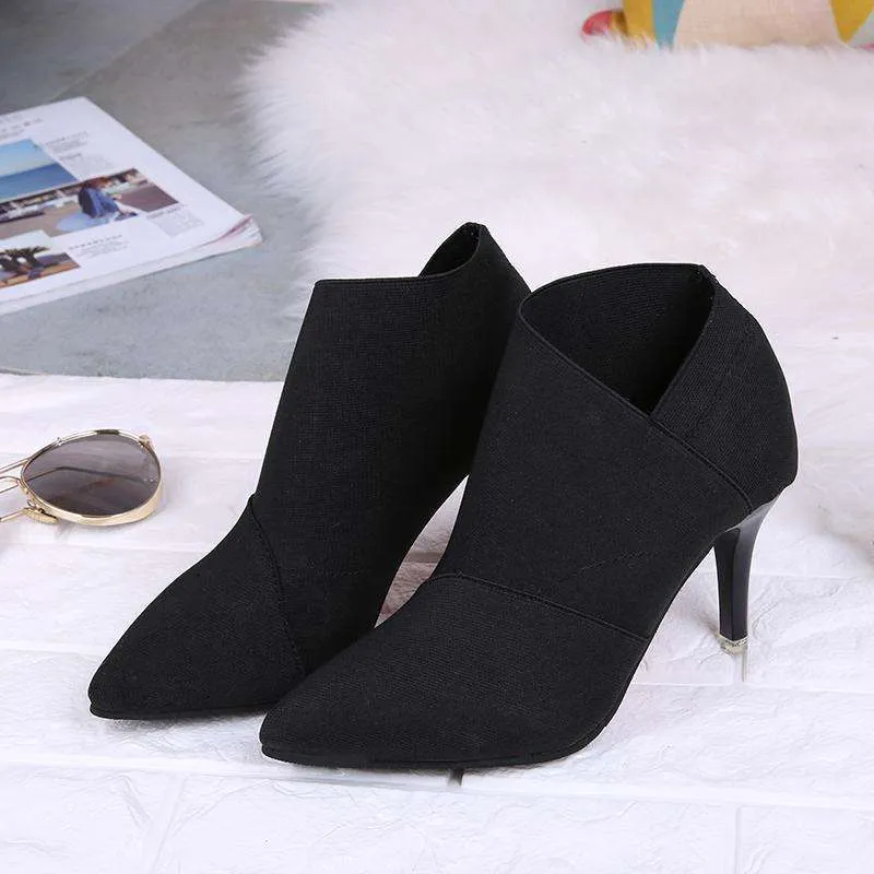 Pointed Comfy Casual Heels