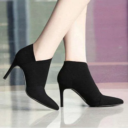 Pointed Comfy Casual Heels