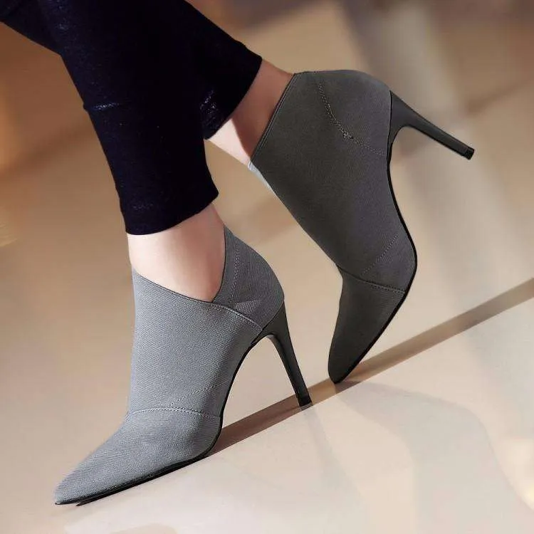 Pointed Comfy Casual Heels