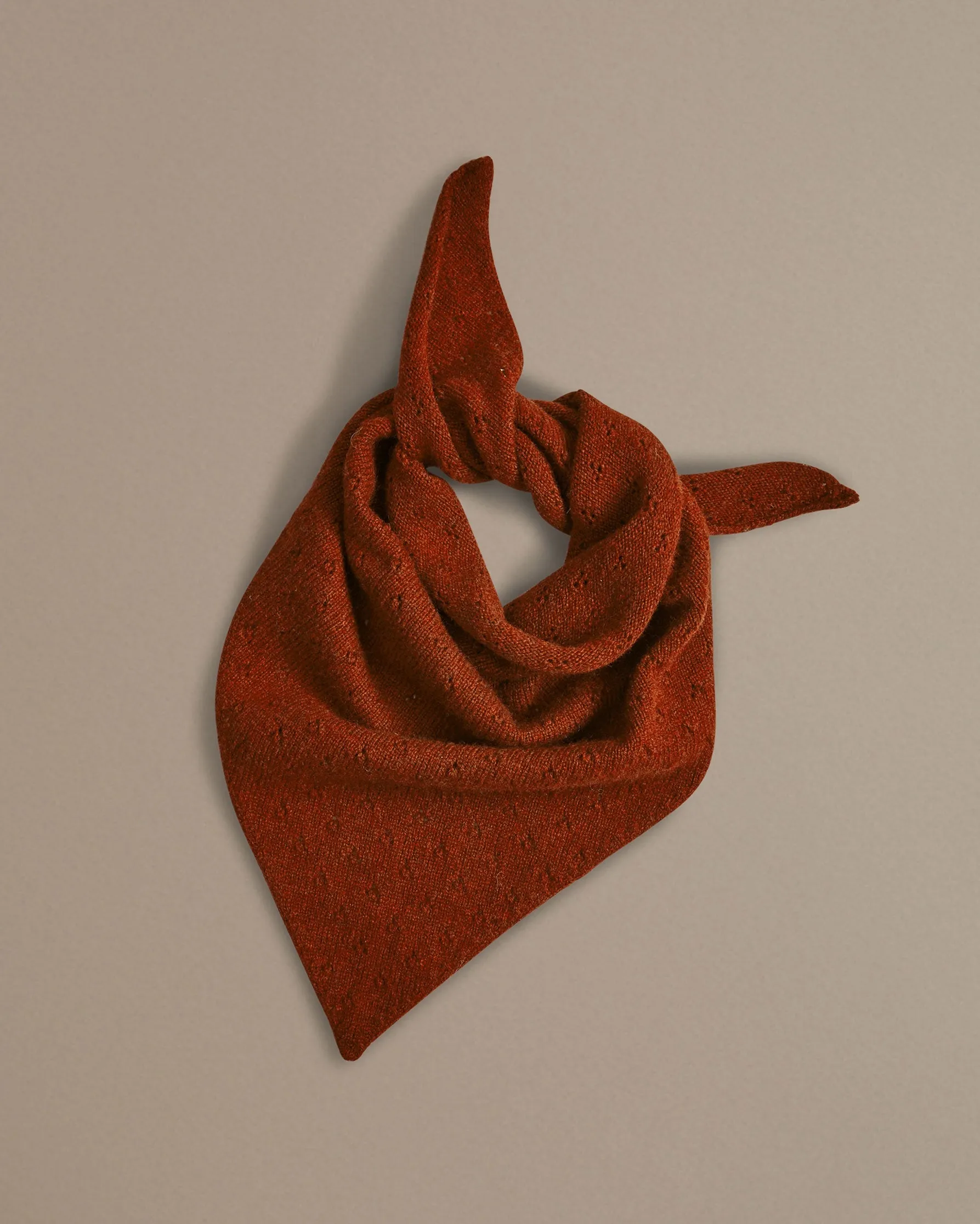 Pointelle Neckerchief | Rust