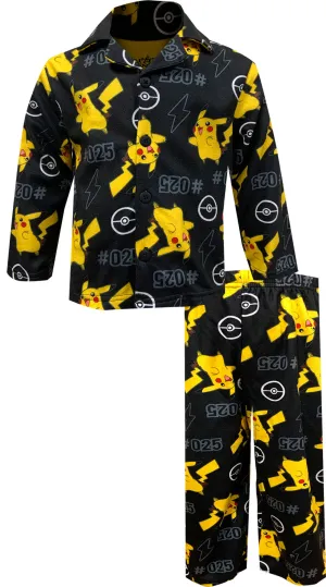 Pokemon Pikachu 25th Anniversary Traditional Flannel Pajamas