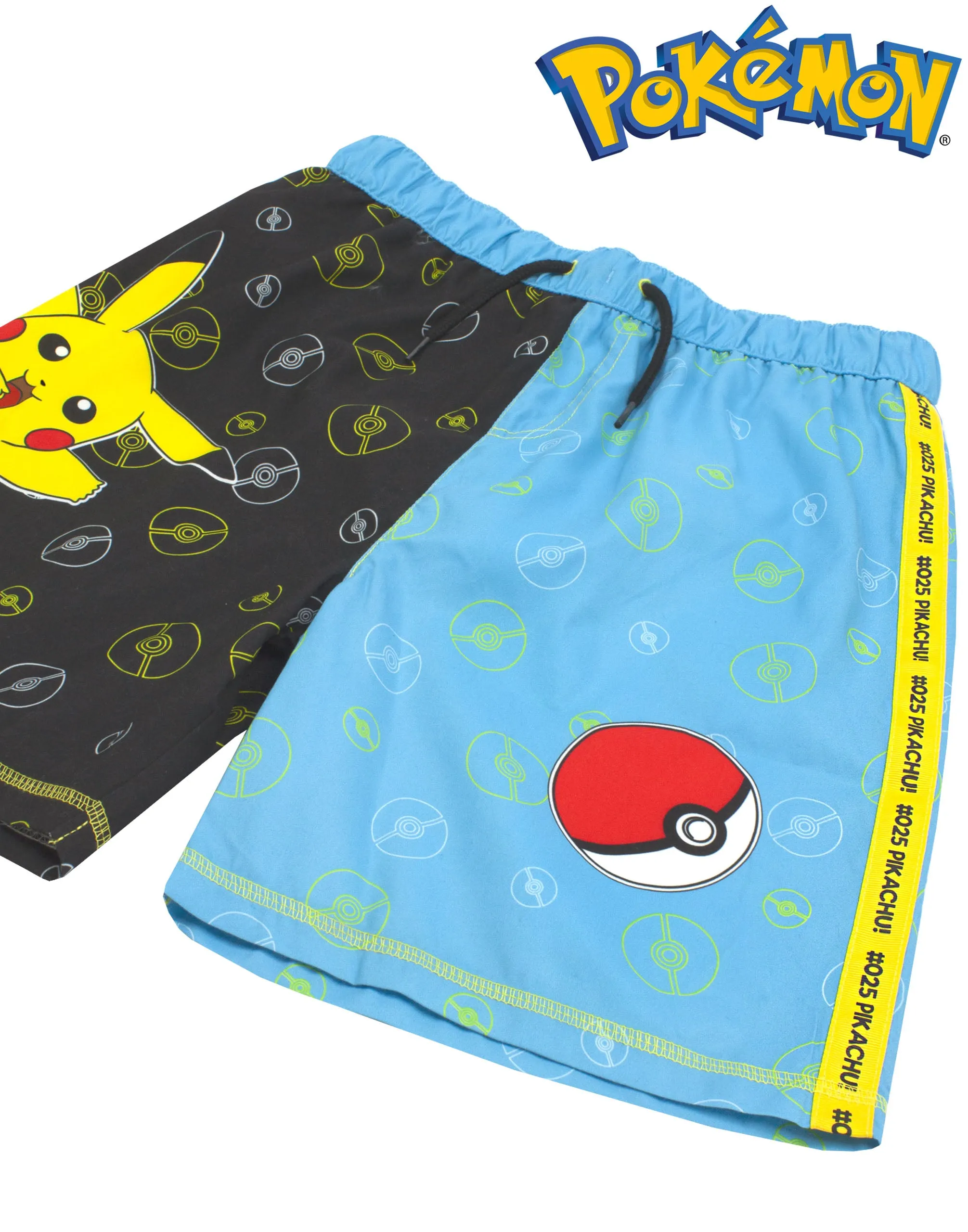 Pokemon Pikachu Boys Blue Swim Shorts