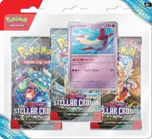 Pokemon Scarlet & Violet Stellar Crown 3-Pack Blister | Latias