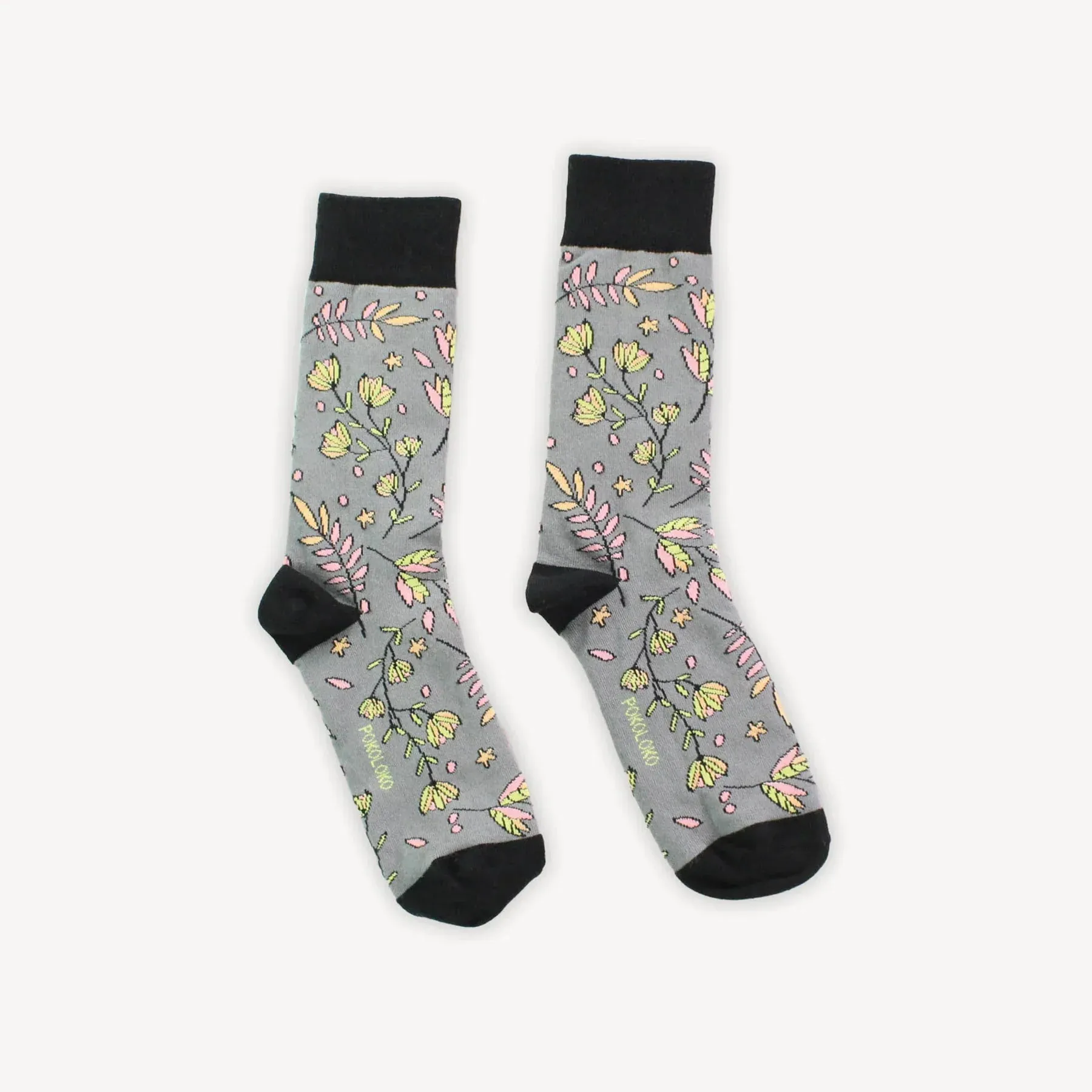 Pokoloko - Pima Socks Night Floral-L\XL