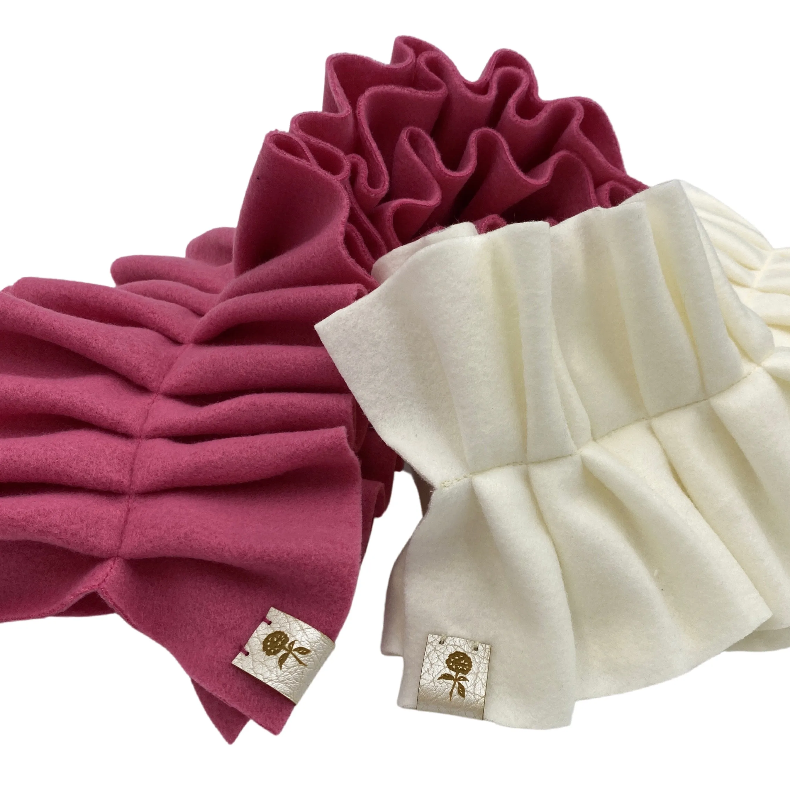 Polar Fleece Ruffle Scarf