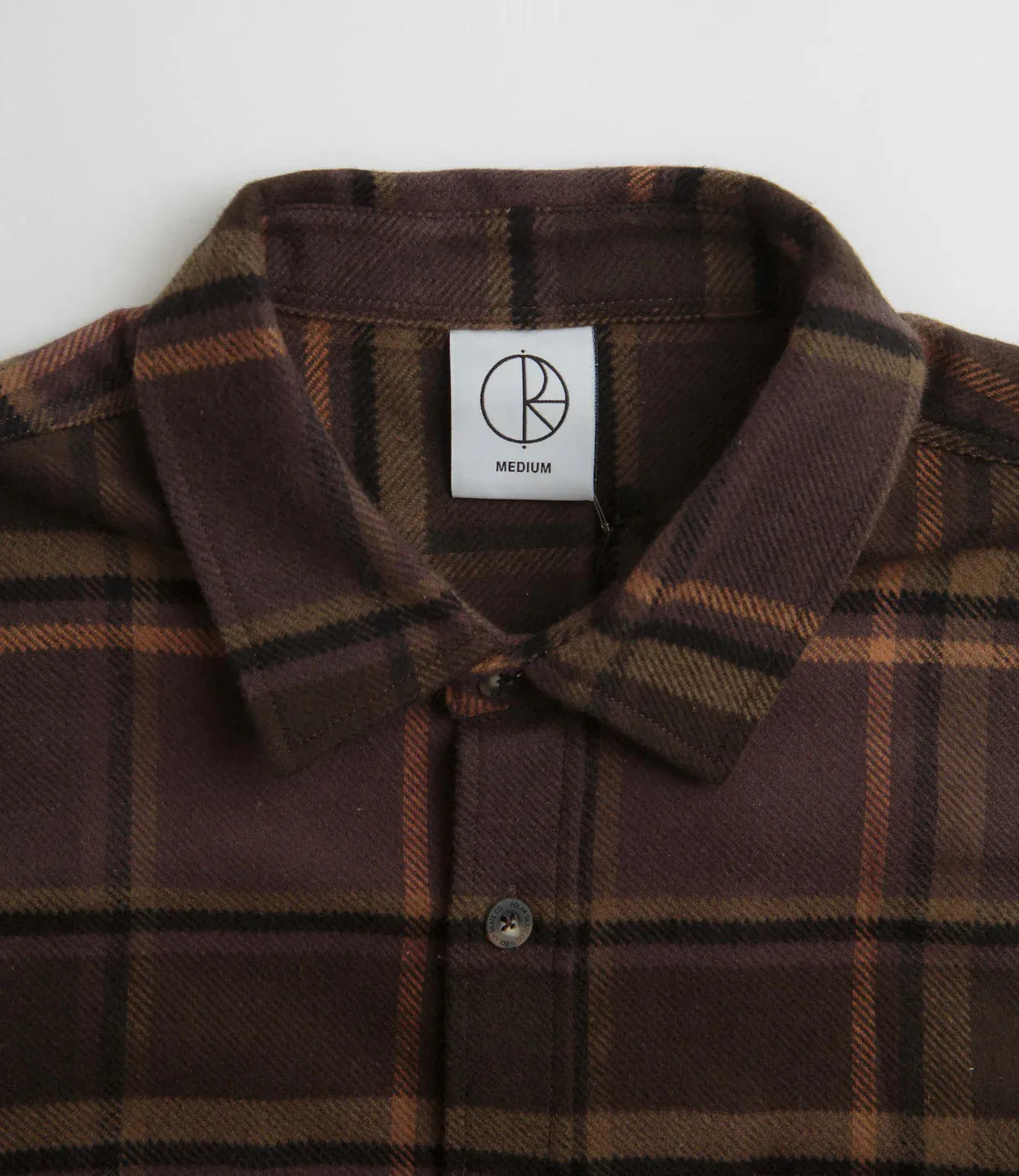 Polar Mike LS Shirt Flannel: Brown/Mauve