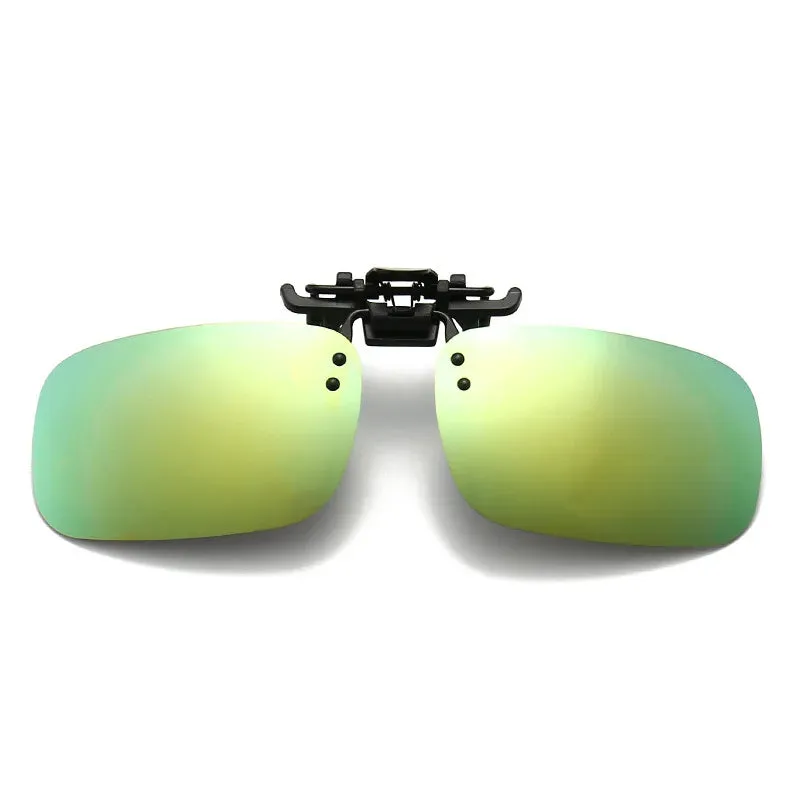 Polarized Clip Sunglasses Myopia Glasses Clip Driver Fishing Outdoor Cycling Night Vision Myopia Clip-on Sun Shading Eyeglasses