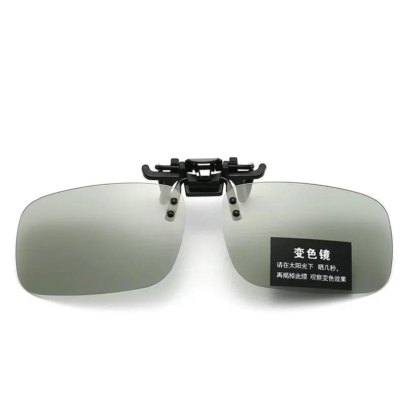 Polarized Clip Sunglasses Myopia Glasses Clip Driver Fishing Outdoor Cycling Night Vision Myopia Clip-on Sun Shading Eyeglasses