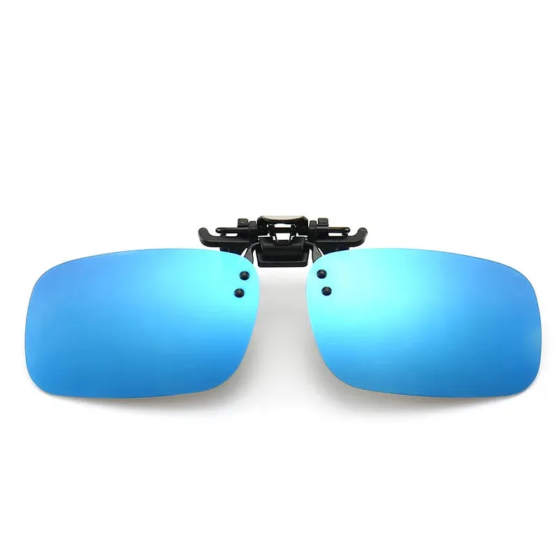 Polarized Clip Sunglasses Myopia Glasses Clip Driver Fishing Outdoor Cycling Night Vision Myopia Clip-on Sun Shading Eyeglasses