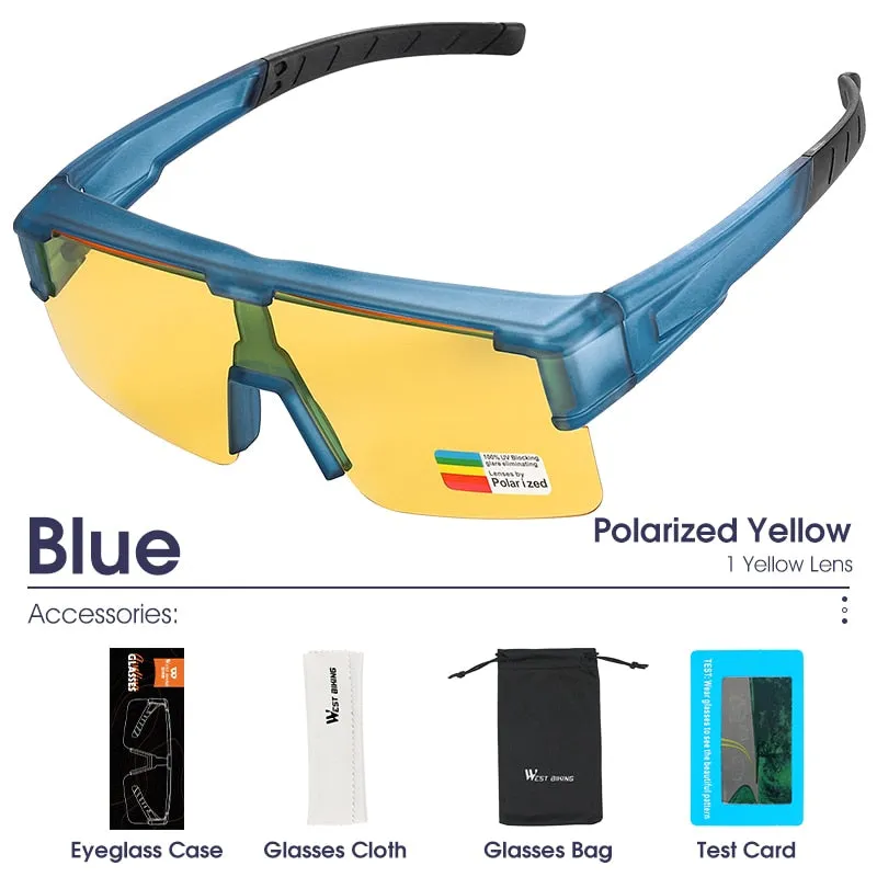 Polarized Myopic Driving Sunglasses Unisex Photochromic Cycling Glasses Combined Eyewear UV400 Fishing Bike Goggles