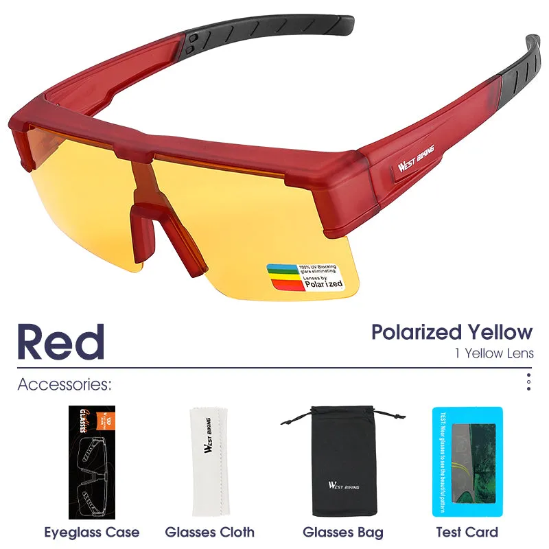 Polarized Myopic Driving Sunglasses Unisex Photochromic Cycling Glasses Combined Eyewear UV400 Fishing Bike Goggles