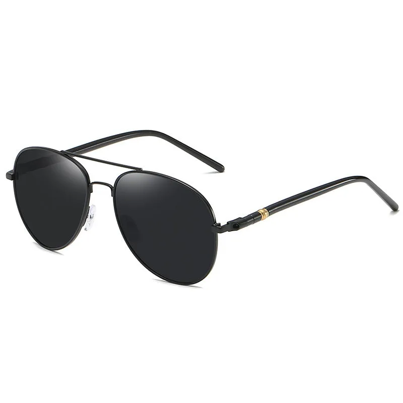 Polarized Sunglasses Men's Metal Sunglasses Color Film Sunglasses