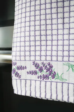 Poli-Dri 100% Cotton Tea Towel "Lavender"