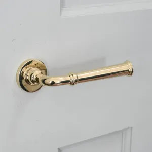 Polished Brass Grace Lever Door Handles