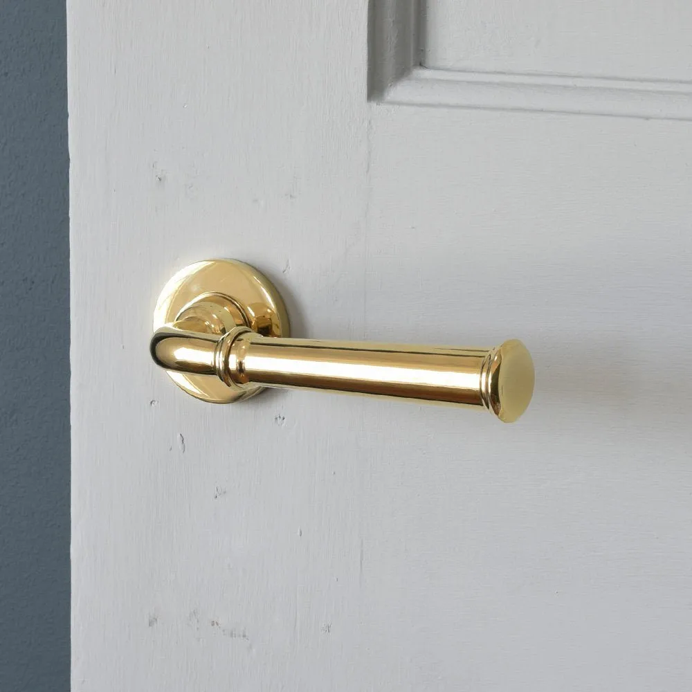 Polished Brass Grace Lever Door Handles