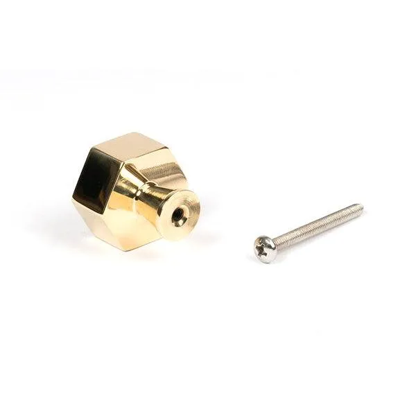 Polished Brass Kahlo Cabinet Knob - 32mm | From The Anvil