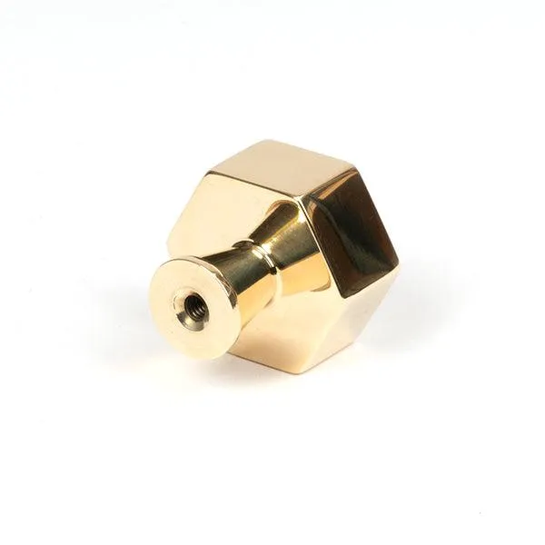 Polished Brass Kahlo Cabinet Knob - 32mm | From The Anvil