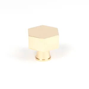 Polished Brass Kahlo Cabinet Knob - 38mm | From The Anvil