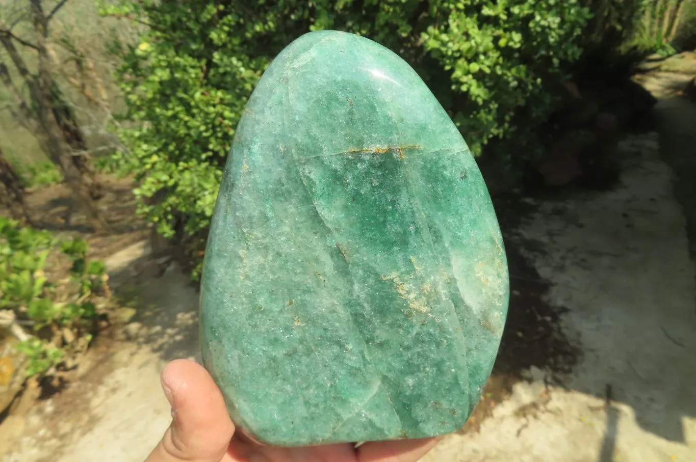 Polished Fuchsite Quartz Standing Free Forms x 12 From Madagascar