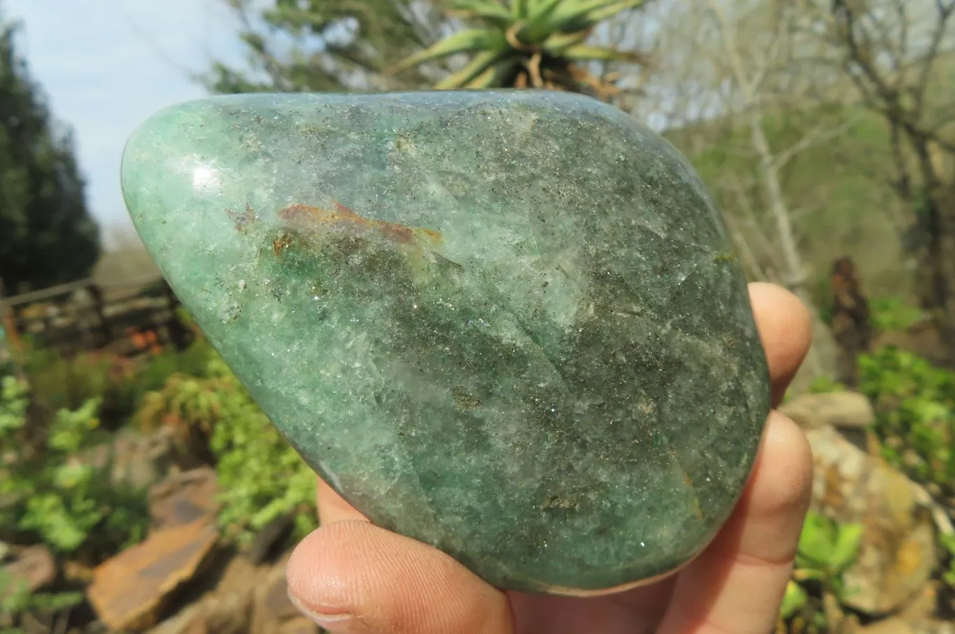 Polished Fuchsite Quartz Standing Free Forms x 12 From Madagascar