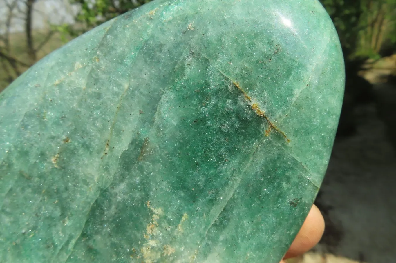 Polished Fuchsite Quartz Standing Free Forms x 12 From Madagascar