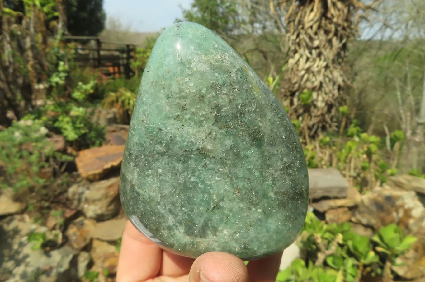 Polished Fuchsite Quartz Standing Free Forms x 12 From Madagascar