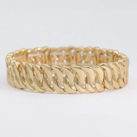 Polished Gold Bracelet