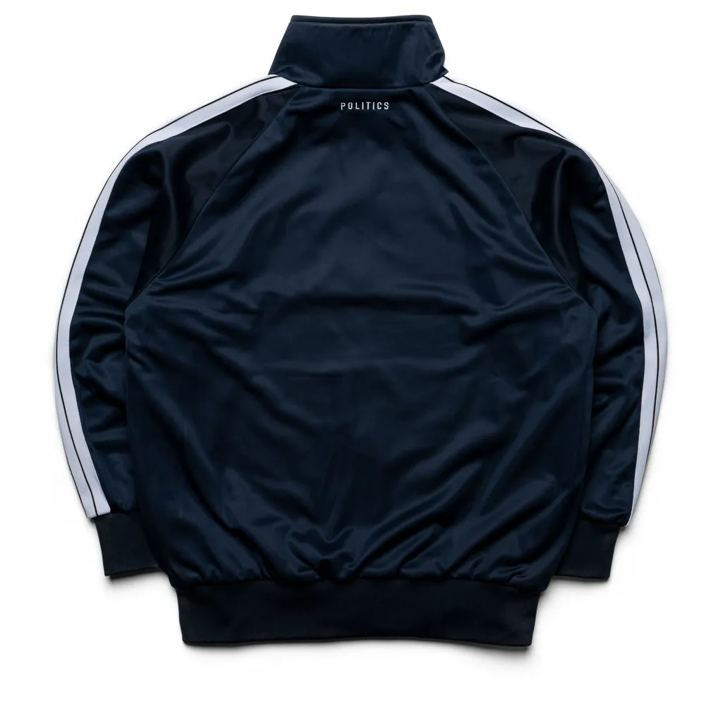 Politics Track Jacket - Navy/White