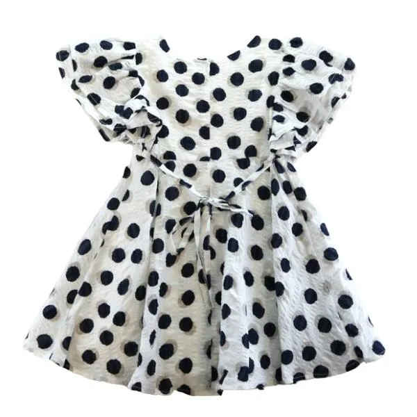 Polka Dot Crinkle Dress