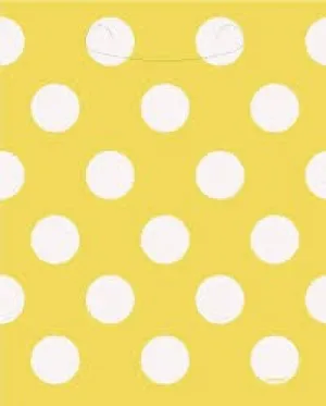 Polka Dot Loot Bags - Yellow