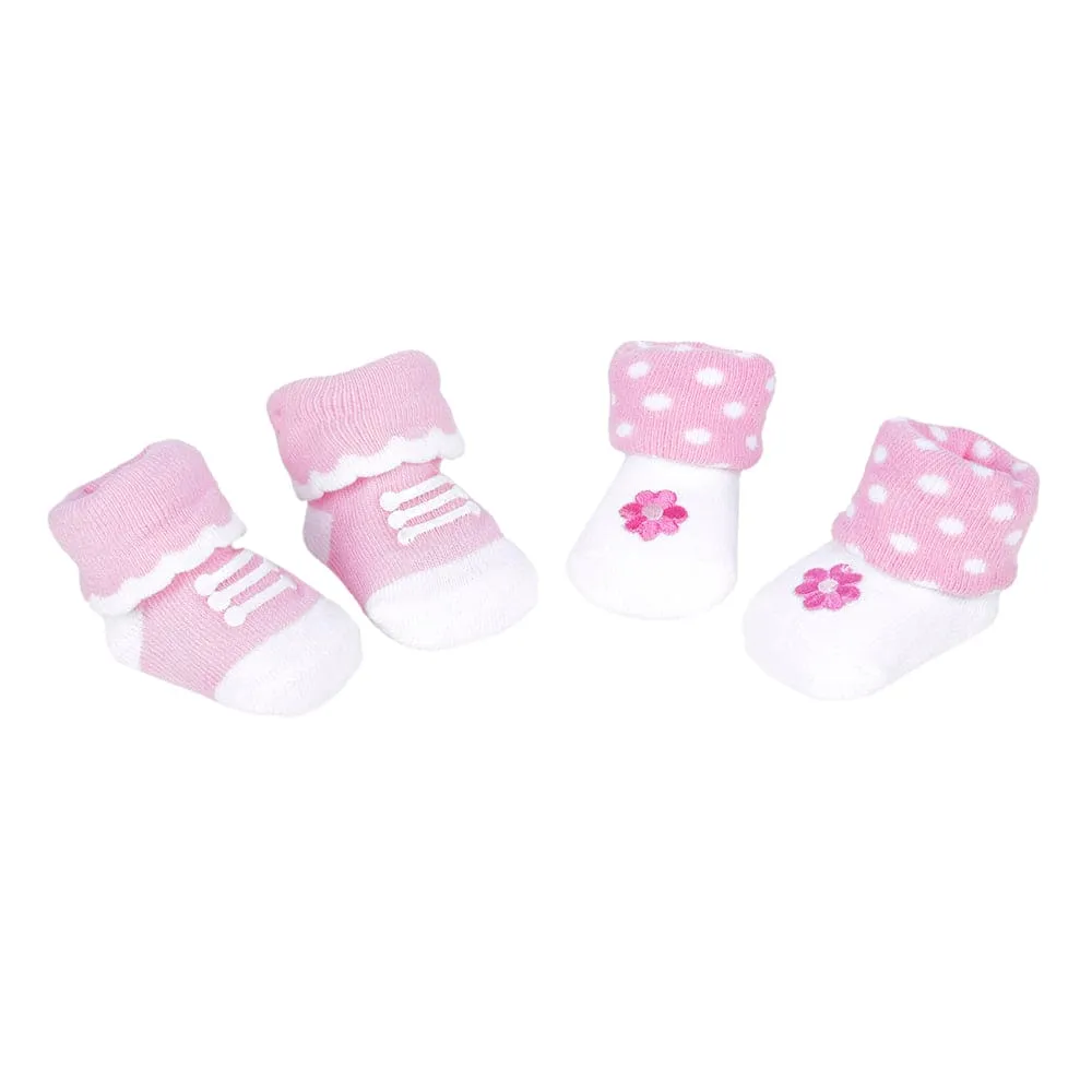 Polka Dot Pink 2 Pk Socks