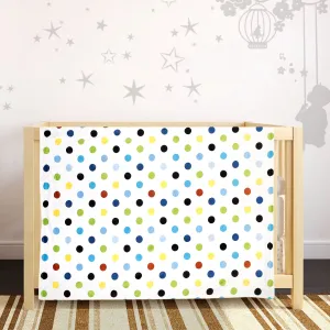 Polka Dot Printed Blue Blanket