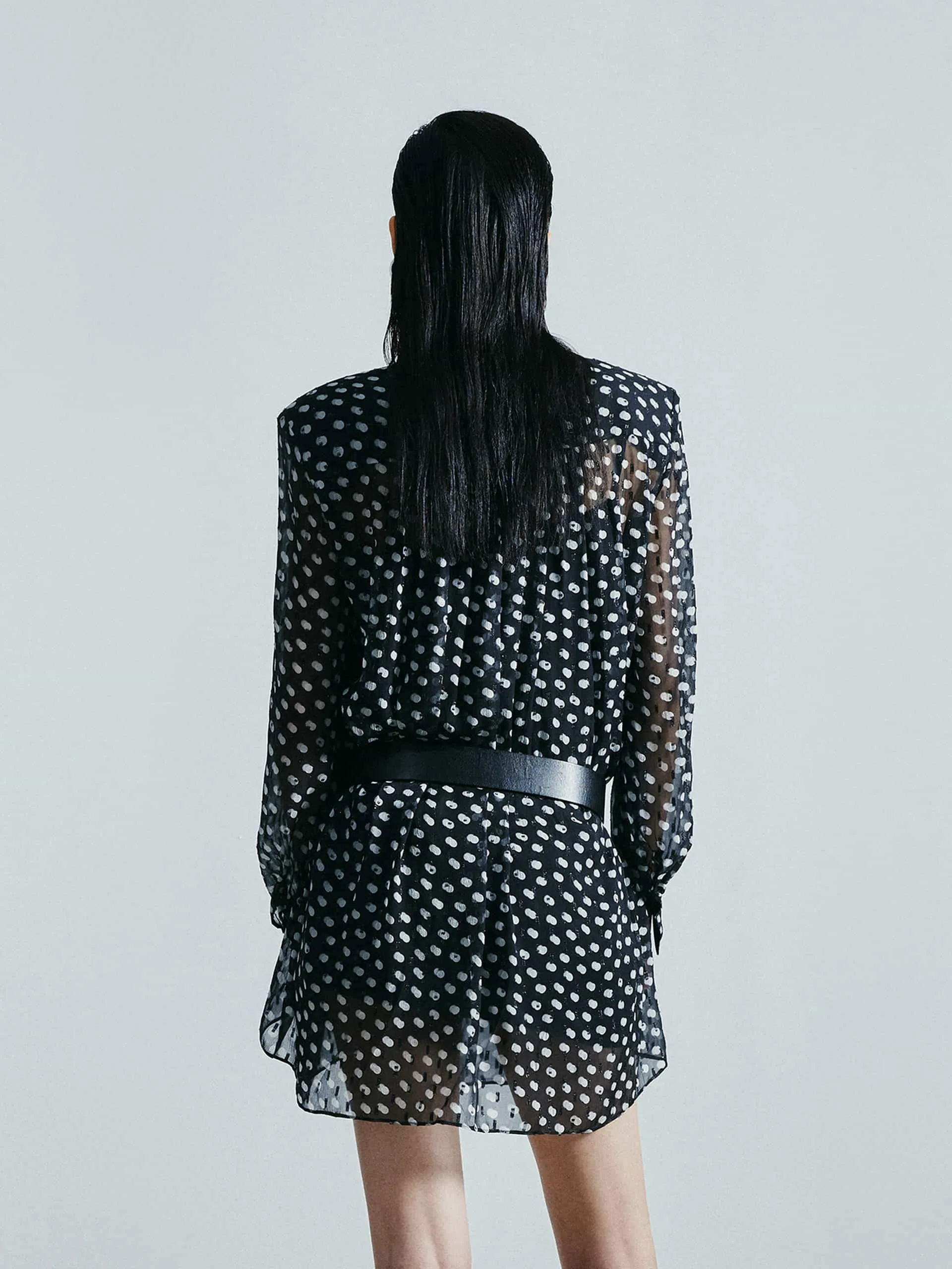 Polka Dot Silk Dress