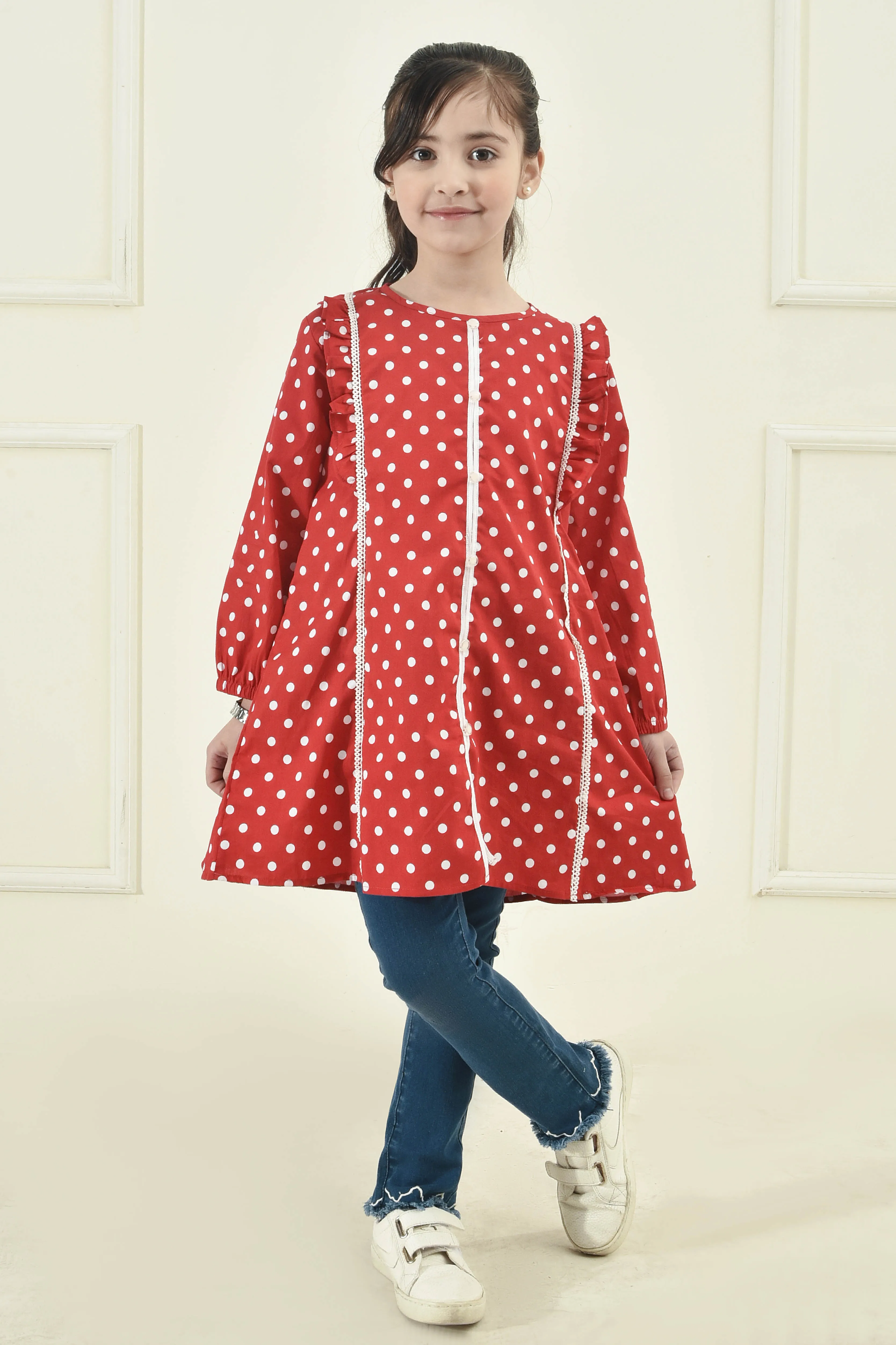 Polka Dots Cotton Top