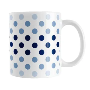 Polka Dots in Blue Mug