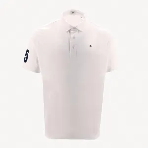 Polo 15 en jersey blanc