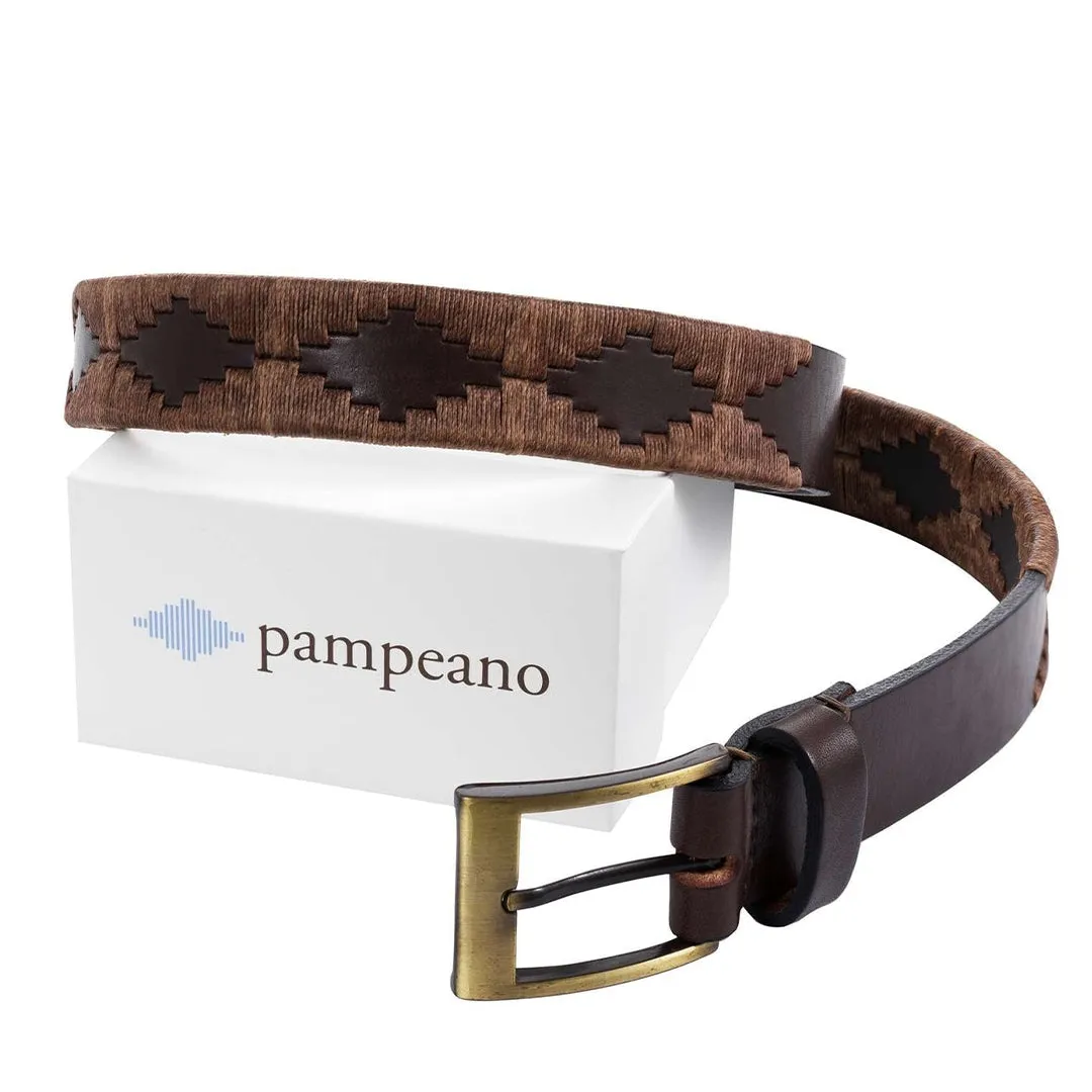 Polo Belt Brown Bordado by Pampeano