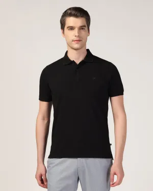 Polo Black Solid T-Shirt - Bright