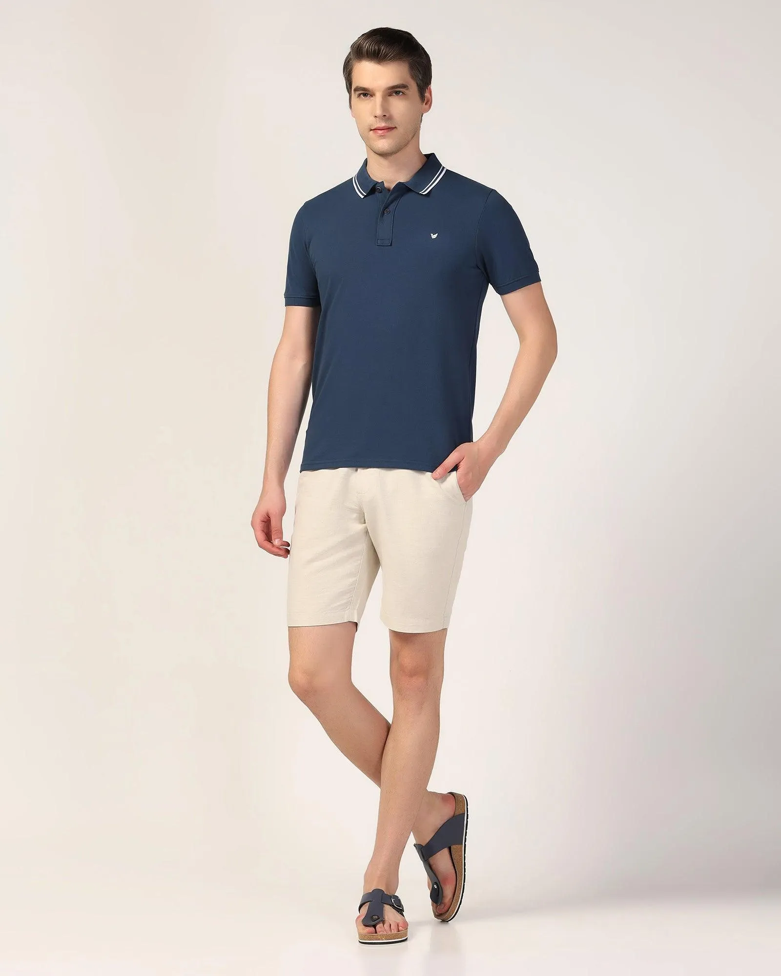 Polo Deep Blue Solid T-Shirt - Klaus