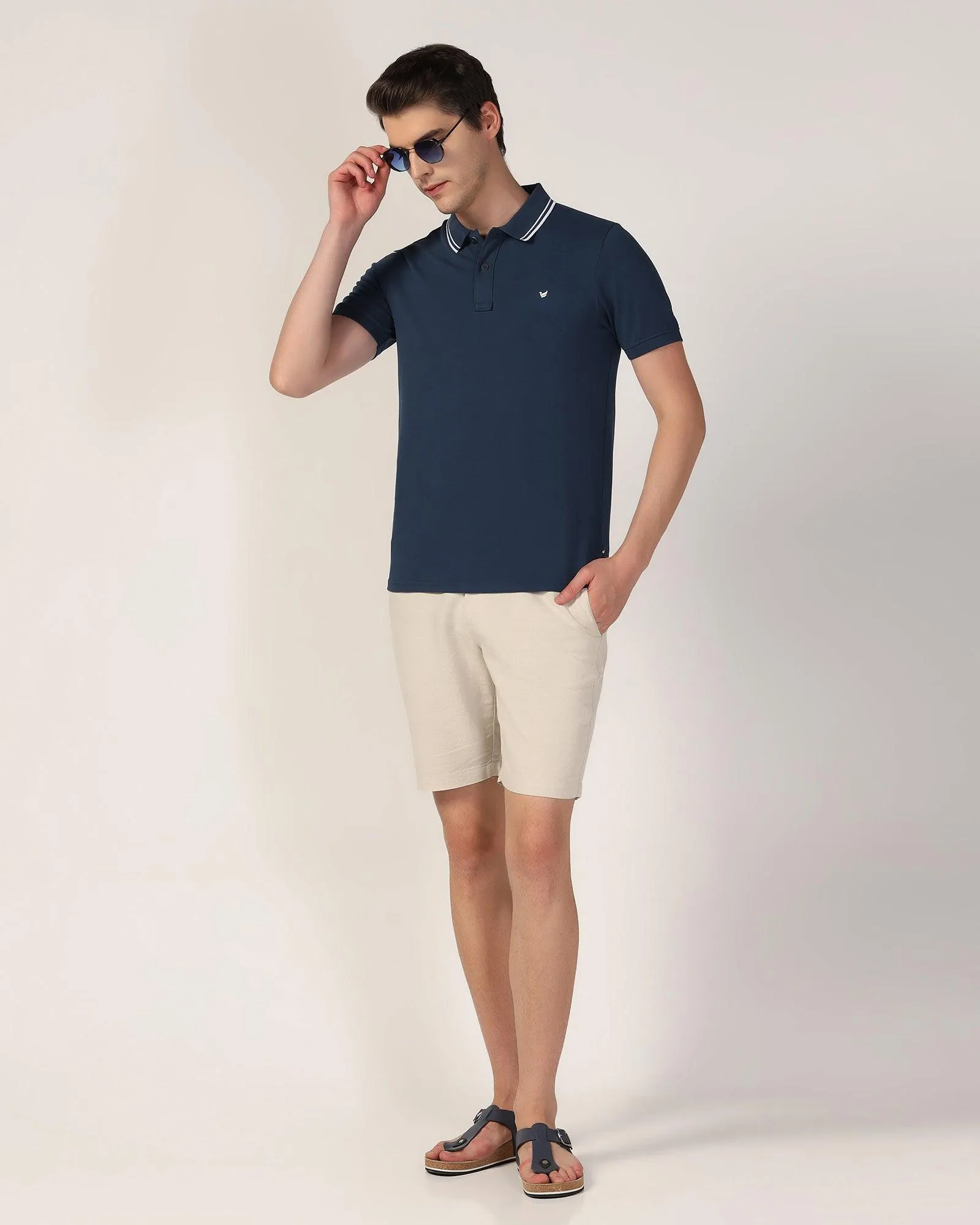 Polo Deep Blue Solid T-Shirt - Klaus