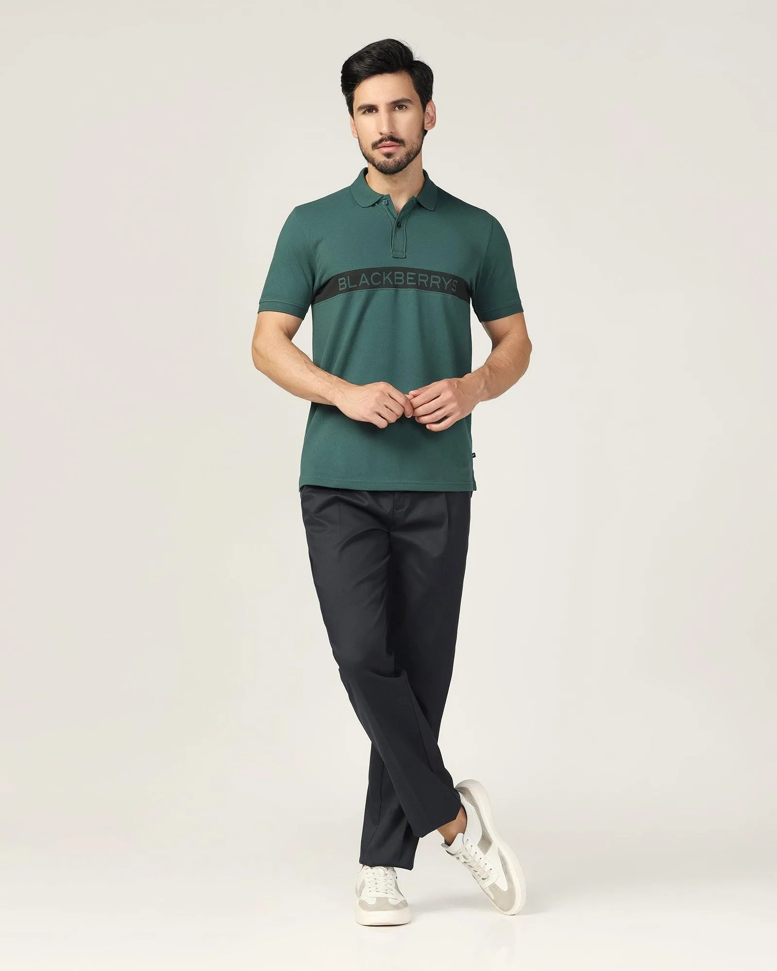 Polo Green Printed T-Shirt - Solo