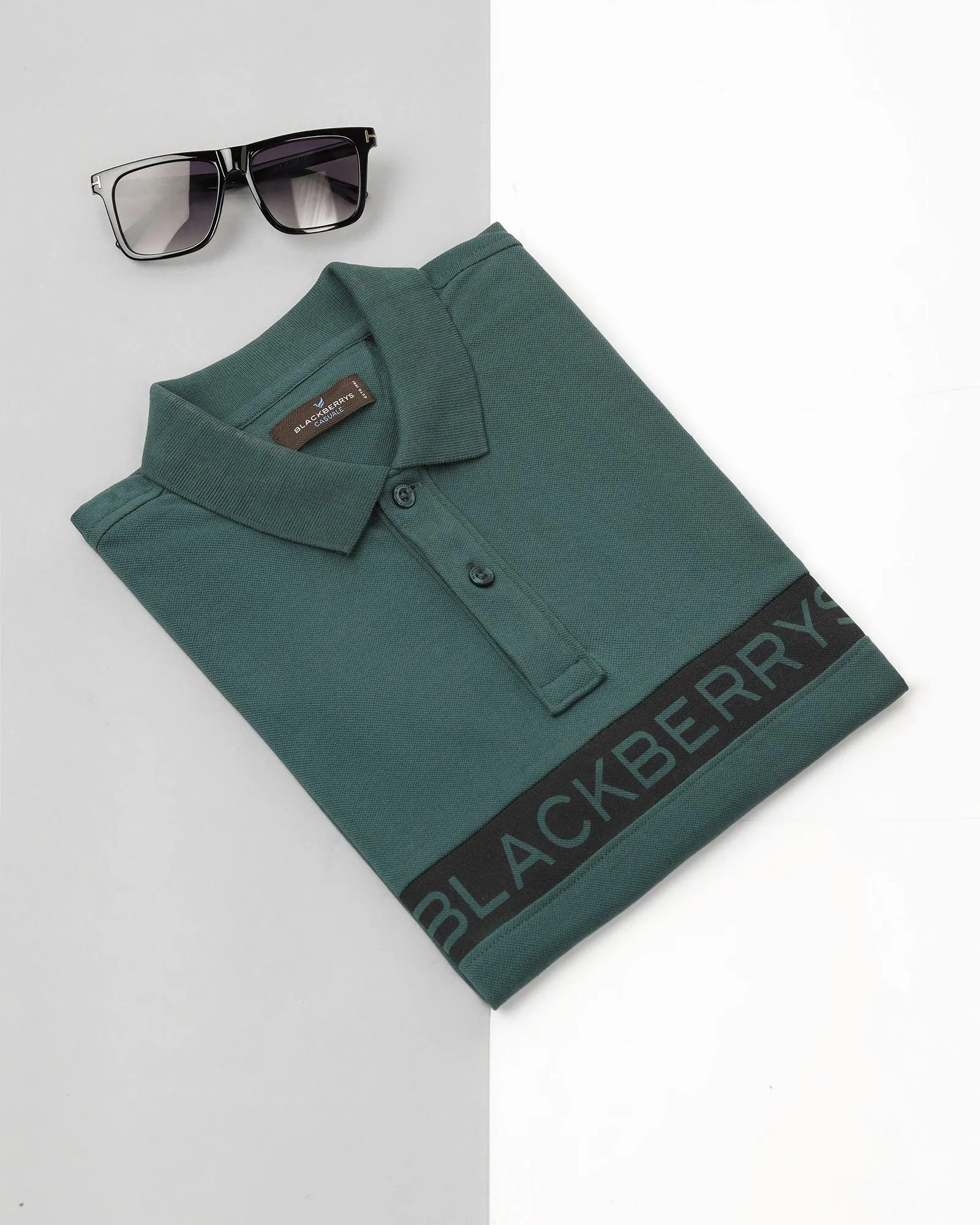 Polo Green Printed T-Shirt - Solo