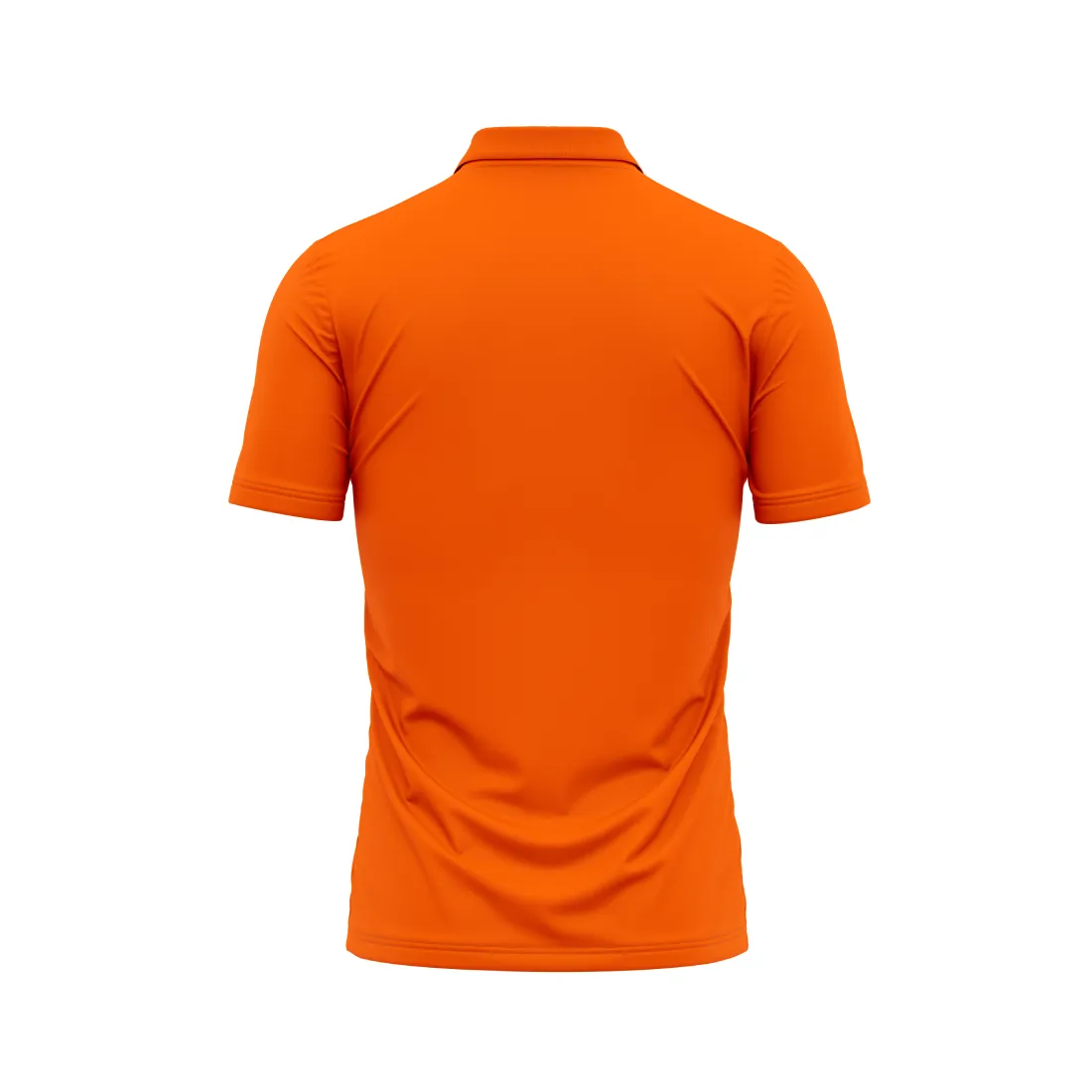 Polo Neck Printed Jersey Orange Design 41